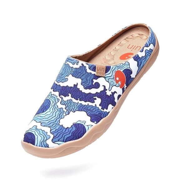 UIN Men\'s Slipper Comfort Mules Walking Casual Slip Ons Shoes (Wave Slipper) main image 8